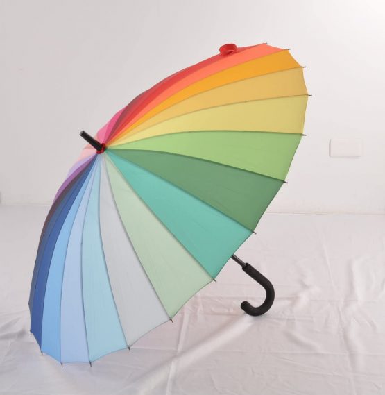 Everyday Rainbow Umbrella, Closed Length 80 cm Open Diameter 105 cm, Rainbow - Image 4
