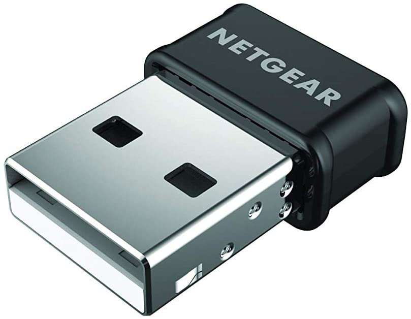NETGEAR AC1200 Wifi USB Adapter - USB 2.0 Dual Band, Compatible with Windows and Mac (A6150-100PES), Black, AC 1200Mpbs