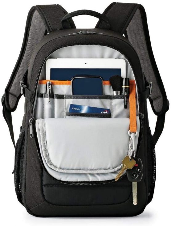 Lowepro LP36893-PWW, Tahoe 150 Backpack for Camera with Customisable Interior, Fits DSLR with Lens, Extra Lens, 10 Inch Tablet, Blue - Image 4