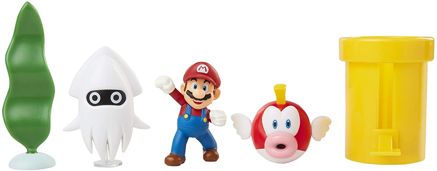 Nintendo Underwater Diorama Set including Collectable Figures and Accessory Pieces for Play and Display Unique Super Mario Toy for Kids and Collectors Ideal For Ages 3+ - Image 3