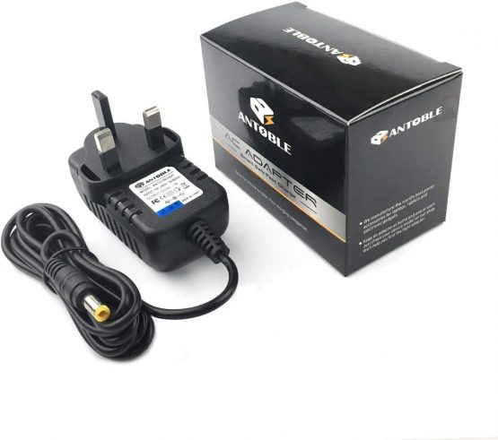 Antoble 9V Pedal Power Supply Guiter Effects AC Adapter, Power Supply Adaptor for Boss, Digitech, Behringer, MXR,EBS, Guyatone, BIYANG Guitar Effects Pedal DD-3, DD-7, DS-1, DS-2, FRV-1,and More
