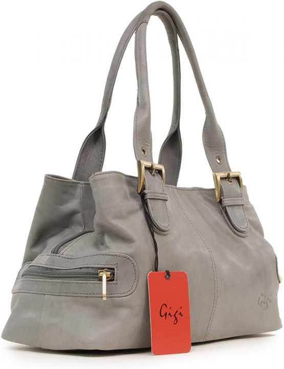 GIGI - Women's Leather Top Handle Handbag/Shoulder Bag - OTHELLO 6165 - Image 4