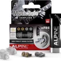 Alpine MusicSafe Ear Plugs Hearing Protection for Musicians - 2 Different Filter Sets and accessories to enhance your music-making experience - Hypoallergenic and Reusable earplugs - Transparent