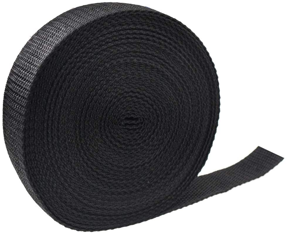 kuou 10 Metres Nylon Heavy Webbing Strap, Flat Side Release Buckles for DIY Craft Backpack Strapping(1 Inch Wide) - Image 2