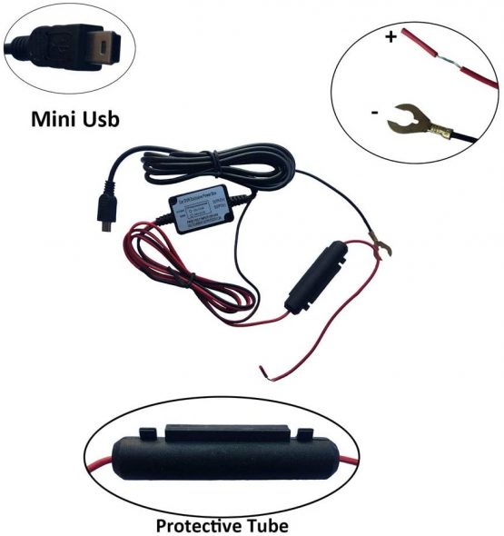 Dash Cam Hardwire Kit,INRIGOROUS Mini USB/Micro USB Car Hardwire kit