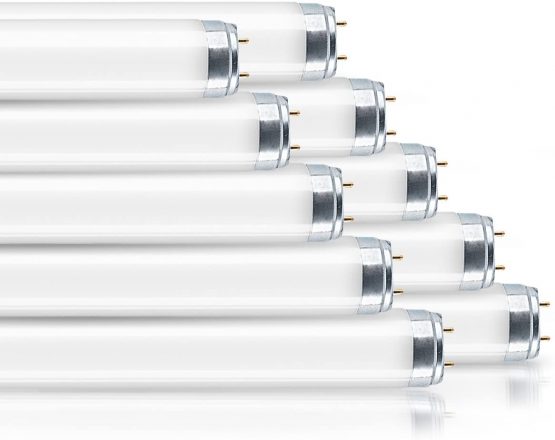 OSRAM fluorescent tube / LUMILUX T8 / 60cm length / Dimmable / G13-Socket / 18 watt / Cold-white / 4000K / Pack of 10