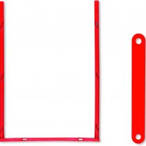 Elba Tric System 100421094 Filing/Bundling Legs 80 mm Pack of 100 Red