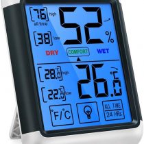 ThermoPro TP55 Digital Indoor Hygrometer Thermometer Temperature and Humidity Monitor Room Moisture Meter with Large Touchscreen, Backlight