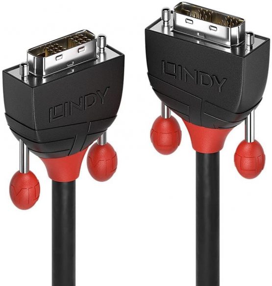 LINDY 36259 DVI-D Single Link Cable - Black Line Black, 10m