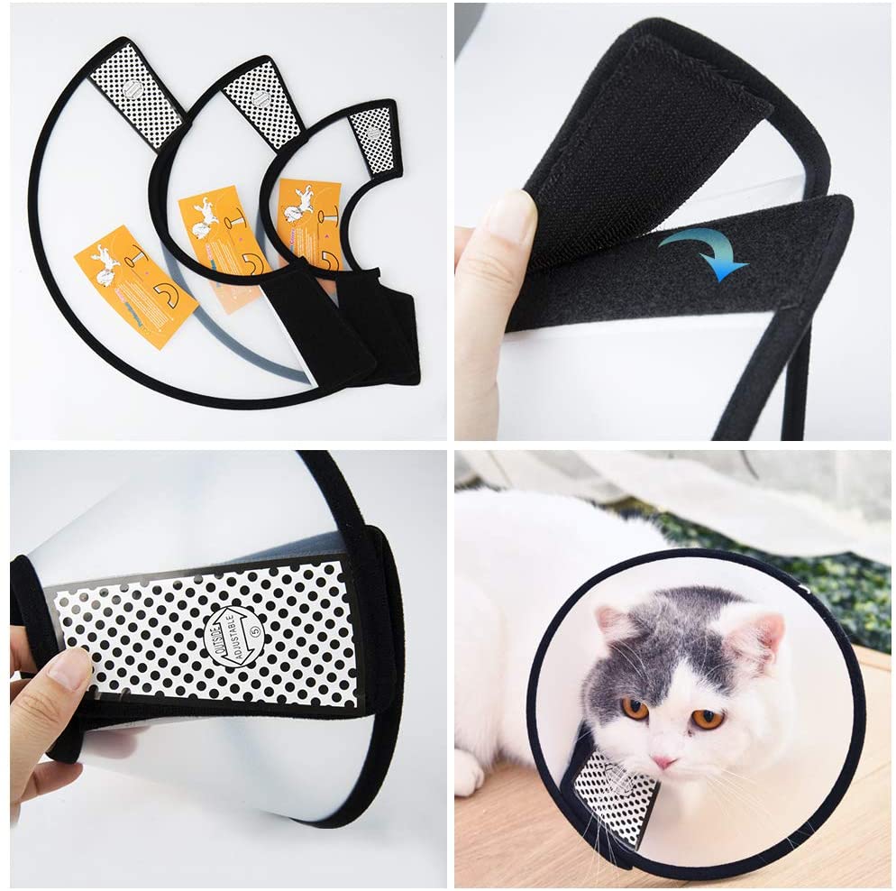 SenPuSi Pet Cone Recovery, Lightweight Plastic AntiBite ECollar