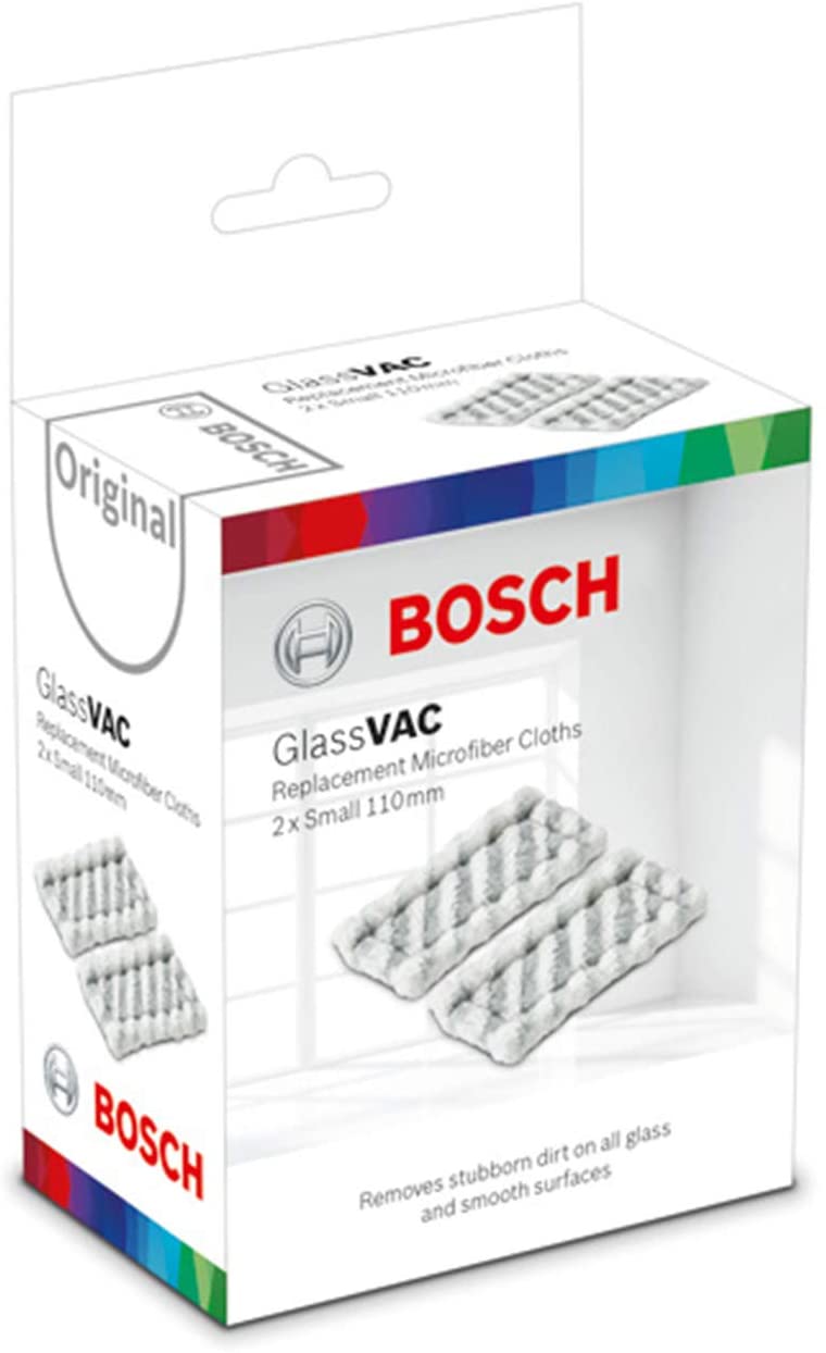 Bosch Small Replacement Microfiber Cloth (for GlassVAC Window Vacuum for Glass and Smooth Surfaces 2 Pieces) - Image 2