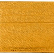 Hibate Genuine Leather Women Girls Ladies Slim Credit Card Case Holder Sleeve Wallet - Yellow