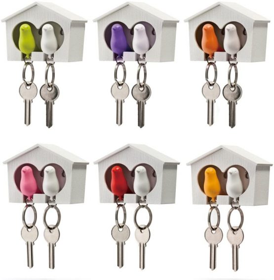 Qualy Wall Key Holder Sparrow Green - Image 2