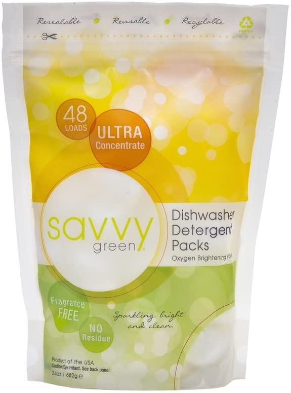 Savvy Green Dishwasher Detergent (Pack of 48) BigaMart
