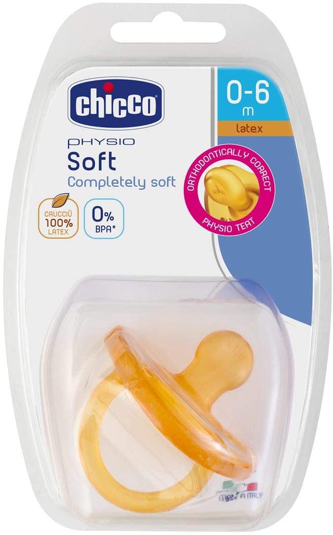 Chicco Physio Soft 00073000310000 Teat 0m+, Rubber, 1 Piece, Neutral, Orange, yellow - Image 4