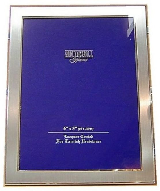 Shudehill Lovely Silver Satin Colour 6 x 8 (Landscape Or Portrait) by Photo Frames, Metal, Size 6" x 8"