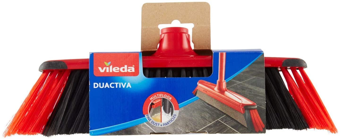 Vileda DuActiva Broom, Black, Grey, Red - Image 3