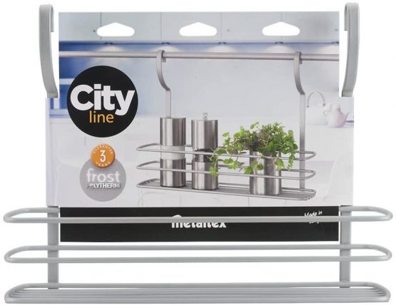 Metaltex Spice Board City with 1 Etage, Grey, 9.2 x 33.8 x 26 cm - Image 4