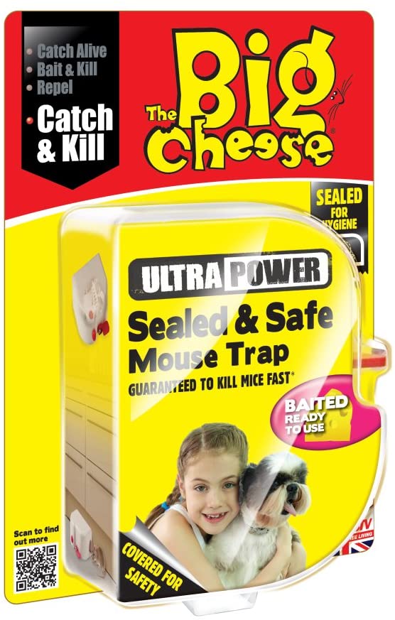 The Big Cheese Sealed and Safe Mouse Trap - Mouse Killer, Mouse Traps for Indoors, White - Image 2