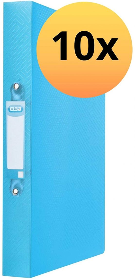 ELBA Urban Ring Binder Plastic DIN A4 Spine Width 10 Blau, 4 cm Rücken
