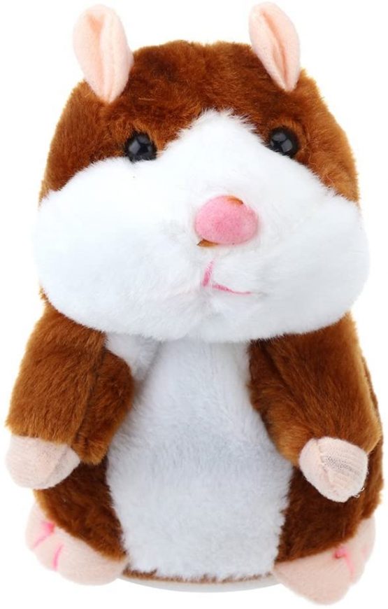 thumbnail image 2 of RUseeN Talking Hamster Repeats What You Say Mouse Electric Interactive Animated Toy Speaking Plush Buddy Gift For Toddlers 2 of 10