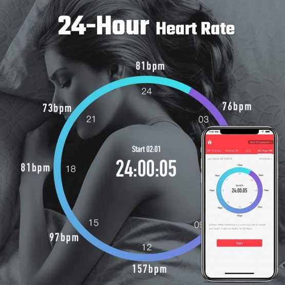 SHANREN Beat 20 Heart-Rate-Monitor Chest-Strap, ECG/EKG Rechargeable Fitness Tracker with Vibration Alert, Bluetooth, ANT+ Activity Tracker, 100 Sessions Memory,IP68 30m Waterproof - Image 4