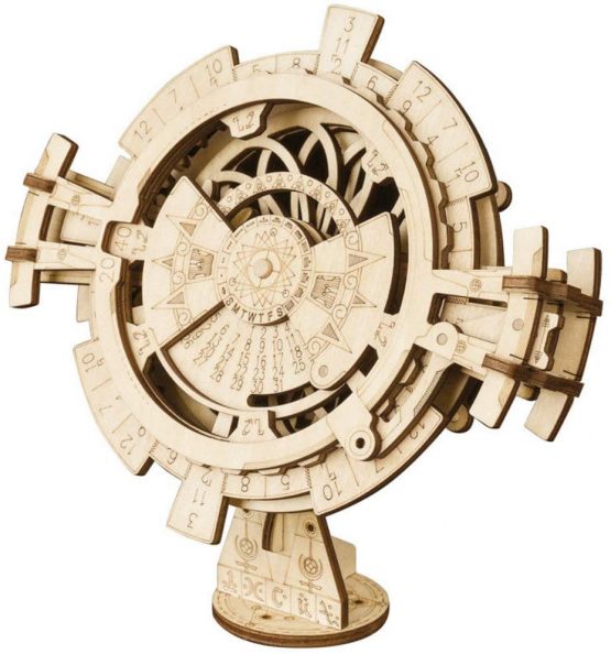 ROBOTIME 3D Puzzles for Adults Perpetual Calendar Wooden Model Kits to Build for Adults Brain Teasers Woodcraft Construction Sets Mechanical Jigsaw Puzzle
