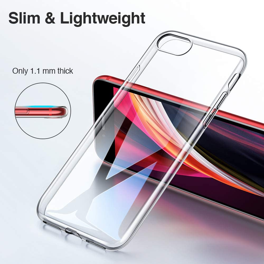 ESR Clear Silicone Case Compatible with iPhone SE 3 (2022) / SE 2 (2020) Case, and iPhone 8/7 - Image 2