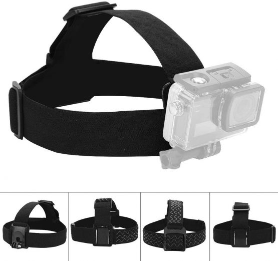 EBTOOLS Action Sport Camera Mounting Headband Adjustable Elastic Headband Suitable for most Sports Cameras (Camera Not Included) - Image 3