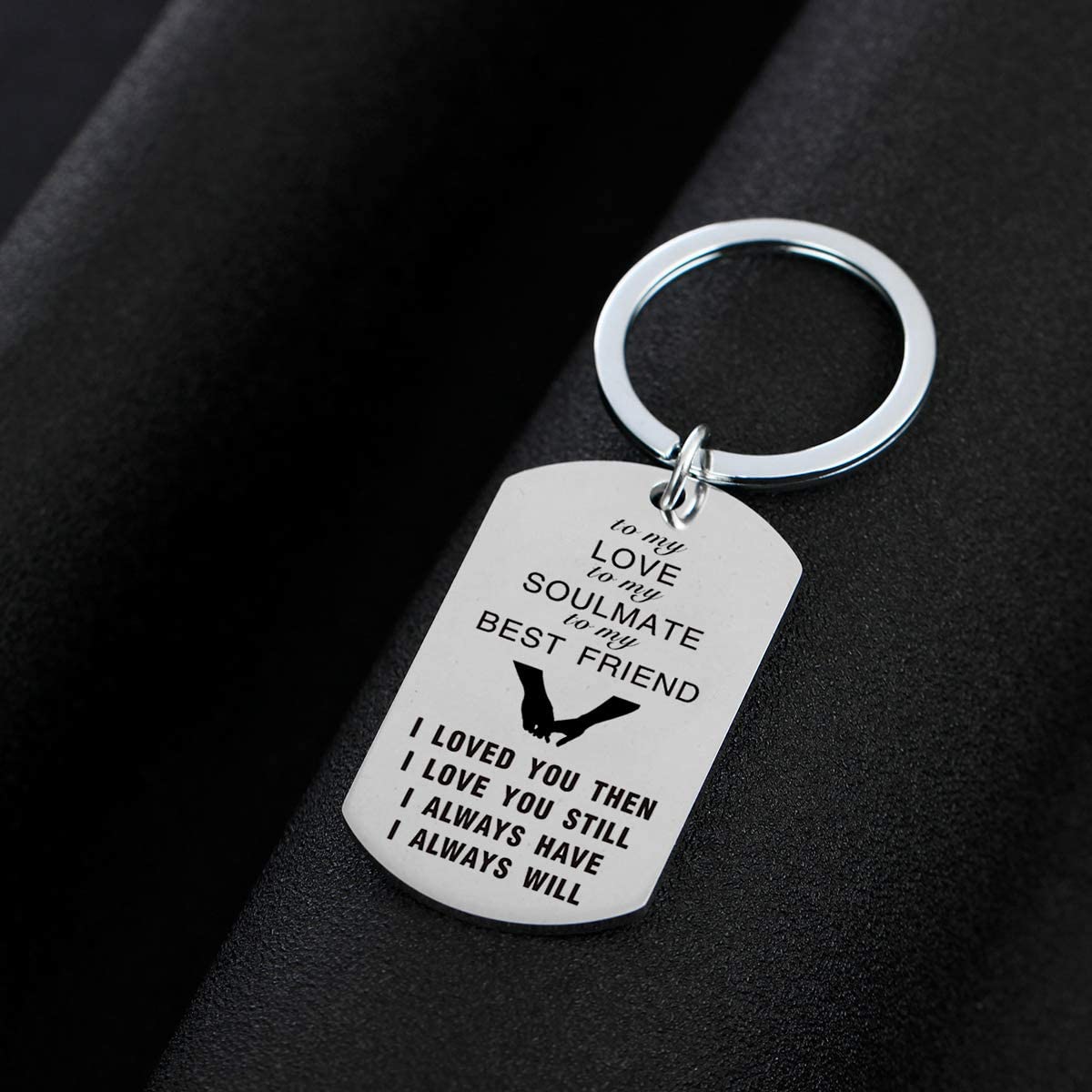 MADHAHEFU To My Love Couple Keyring Anniversary Valentine's Day Gifts for Him Her Boyfriend Girlfriend Wife Husband Christmas Birthday Gifts Couple Gifts - Image 2