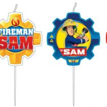 Amscan 9902187 - Fireman Sam Birthday Cake Candle Set - 4 Pack