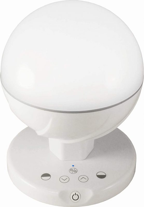 FeinTech Portable LED Desk Lamp Cordless Night-Light Battery USB Rechargeable, White