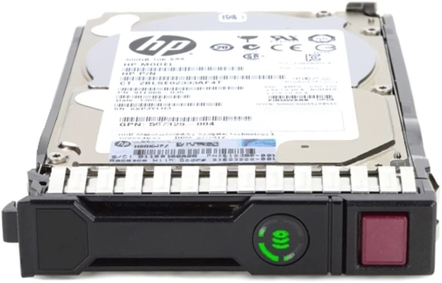 HP 652583-B21 600GB 6G SAS 2.5-inch SFF SC Enterprise Hard Drive, Black