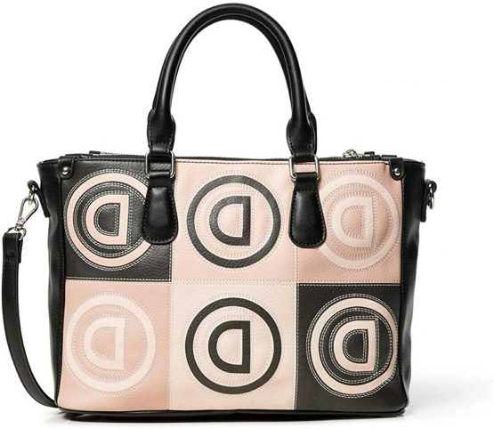 Desigual Women's Bols_Logo Patch Safi Handbag Beige (Beige) - Image 2