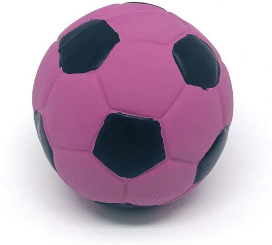Chiwava 3PCS 2.7'' Squeak Latex Dog Toy Football Chew Fetch Throw Ball for Medium Dogs Interactive Play - Image 3