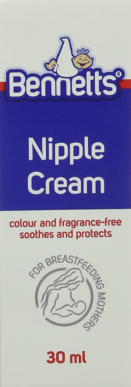 Bennetts Nipple Cream - Moisturizing Soothing Cream for Pregnant and Breast-feeding Mothers, 30ml, white, 30 ml (Pack of 1)