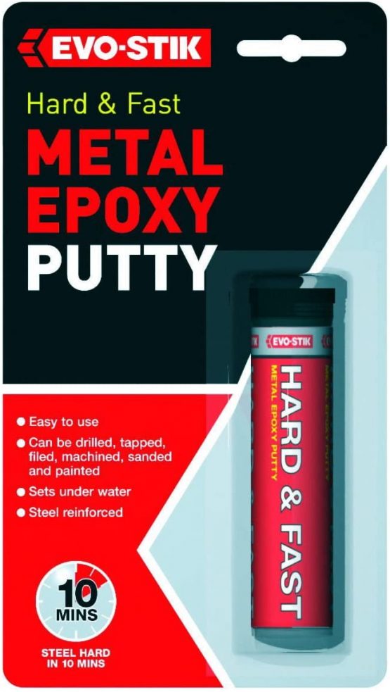 Evo-Stik 320123 50g Hard and Fast Metal Epoxy Putty