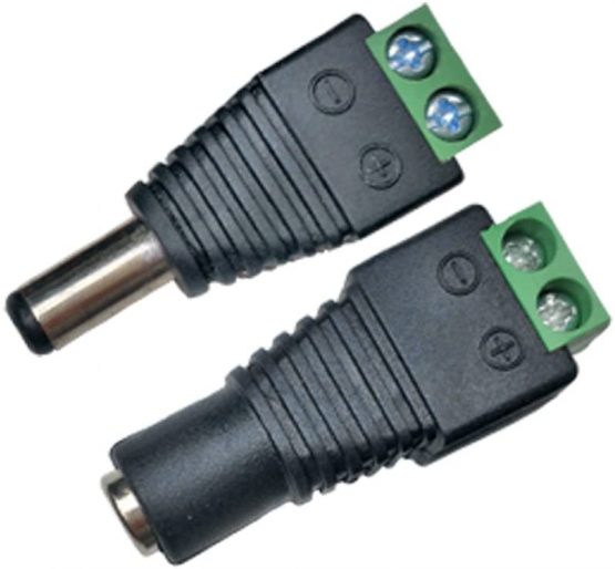 Liwinting 5 Male and 5 Female DC Connector Press Type Adapter DC Power Jack & Plug Screwless Quick Wire Connector 5.5mm x 2.1mm for 12V/24V LED Strip, CCTV Camera and more Electronics - Image 3