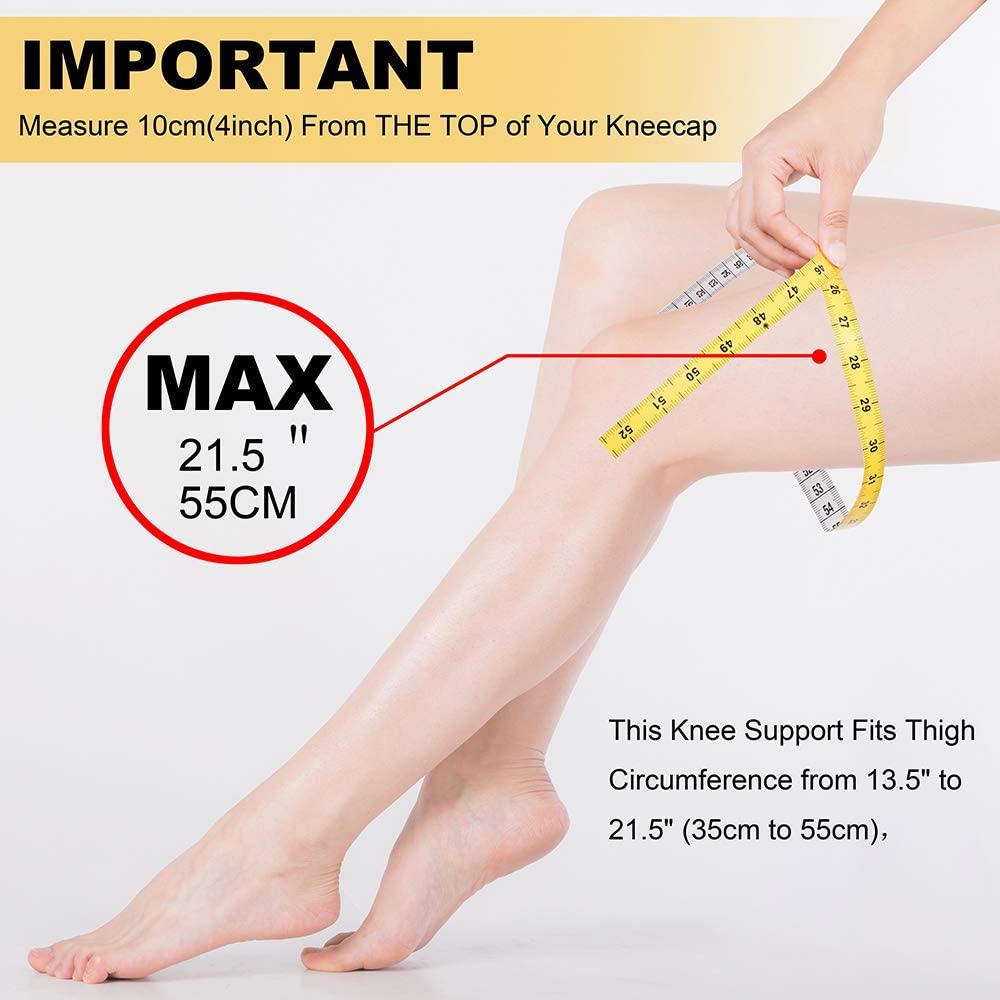 KGONE Knee Brace Support with Anti-Slip Design, Fully-Adjustable Neoprene Brace-Support for Sports Arthritis Pain Relief - Image 2
