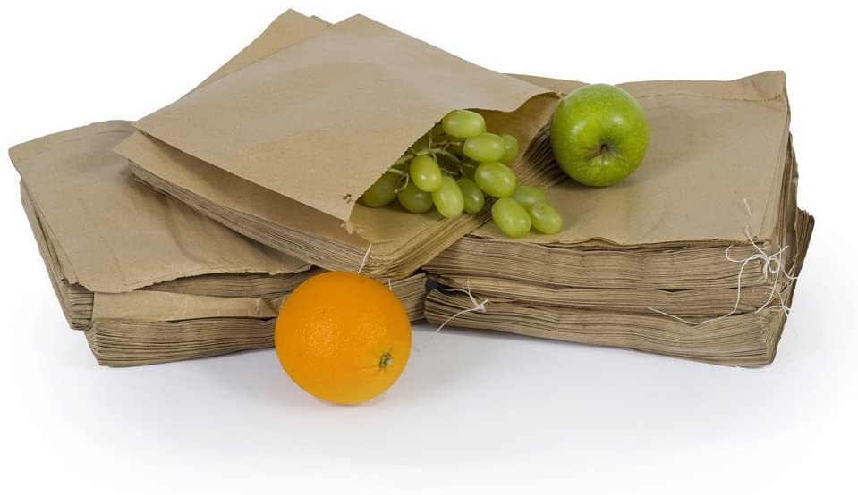 200 Brown Paper Bags - 8 x 8 Inch, Small Bags For Food & Every Occasion, 8.5 x 8.5 inch - Image 2
