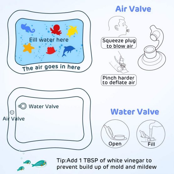 MAGIFIRE Tummy Time Baby Water Mat,Water Play Mat for 3 6 9 Months Baby Infant Toy Newborn Boy Girl - Image 4