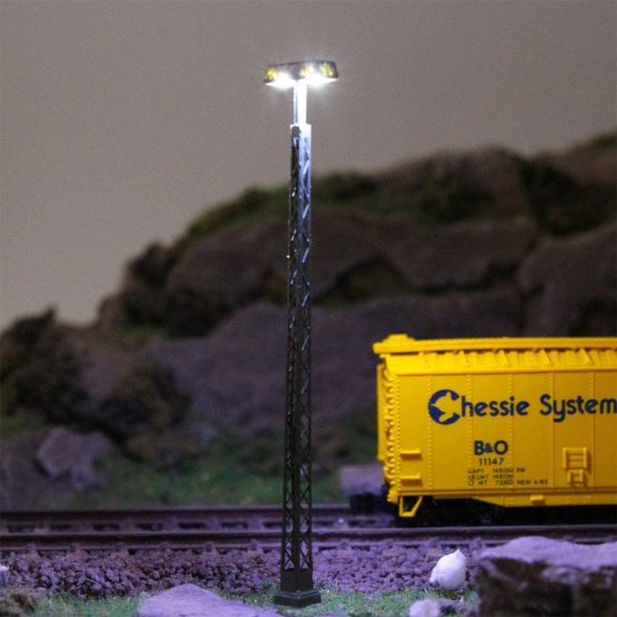 LQS56N 3pcs Model Railway lights Lattice Mast lamp Track light N Scale Layout - Image 3
