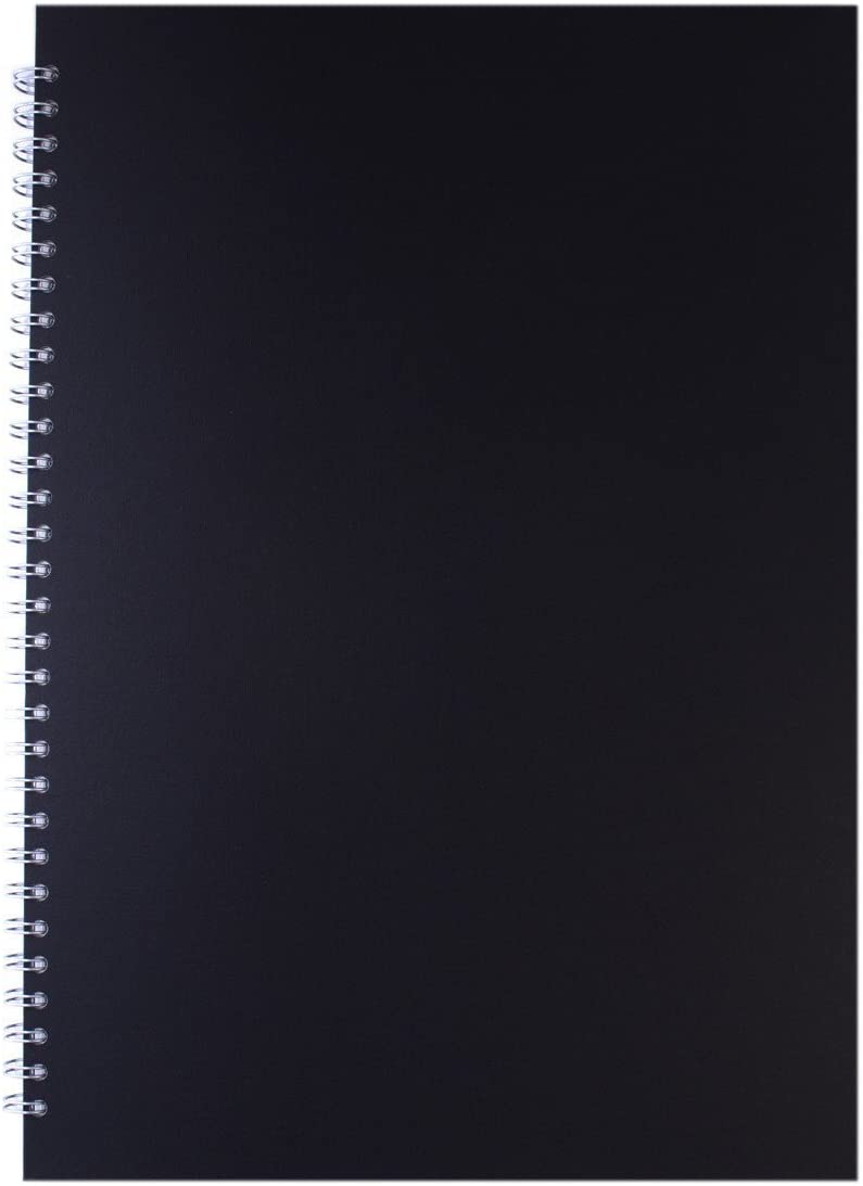Pink Pig A3 Portrait Sketchbook, Black