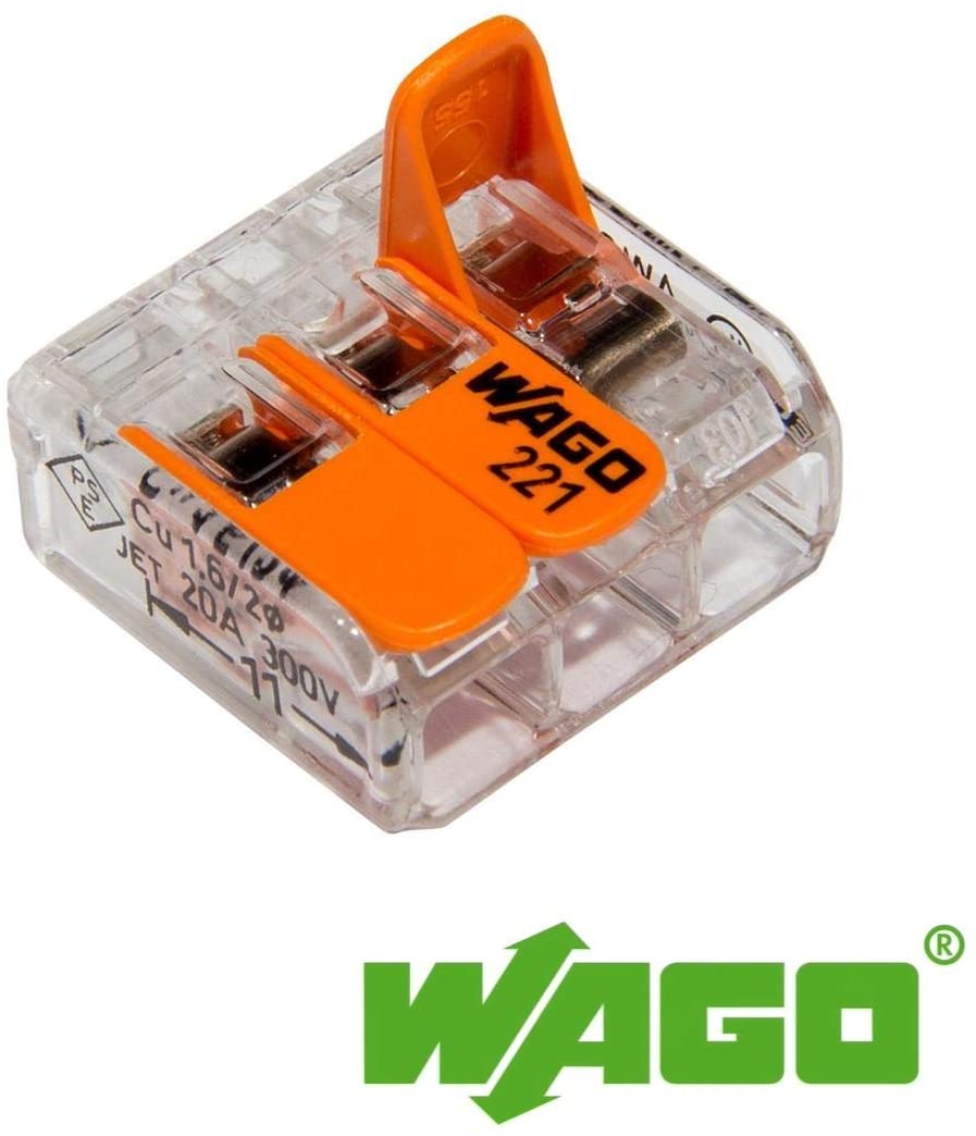 WAGO 221-412-413-415 x10 Splicing Connector, 0.14-4 mm², Compact Design with Lever, gray - Image 3