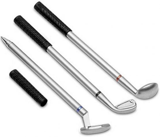 LL-Golf ® Golf Club Pen Gift Set/Ballpoint Pen in Black Gift Box/Golf Present - Image 3