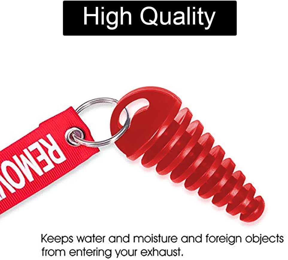 DEALIKEE Red 0.6"-1.5" Muffler Exhaust Wash Plug - Image 2