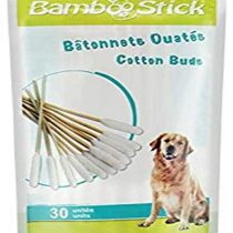 H3D Bamboo Stick Ear Cleaner for Dog, Pack of 30