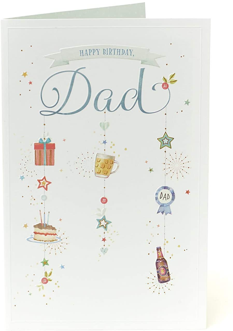UK Greetings Birthday Card for Dad - Sweet Design, Multi, 137mm x 210mm, multi-coloured - Image 3