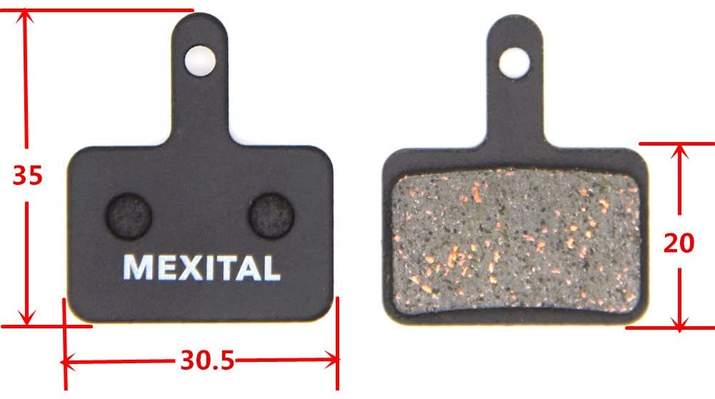 MEXITAL 2 works Disc Brake Pads fit for Shimano M315 M355 M365 M375 M395 M396 M415 M416 M445 M446 M447 M465 M475 M485 M486 M495 M505 M510 M515 M525 M535 M575 Tektro Orion Auriga Pro Comp - Image 2