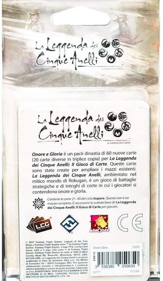 Asmodee iL5C03 Legend of The Five Rings LCG Expansion Honor and Glory - Image 2